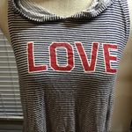 Love Hooded Tunic Top Black Size XL Photo 1