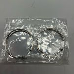 NEW REAL SIMPLE RS silver and gold fashion hoop earrings Photo 3