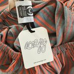 Ace & Jig  Nadia Belted Midi Dress Stripe Sundown Size Large Cottagecore Photo 3