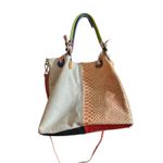 Borse in Pelle CUTE Multicolor Snakeskin Leather Satchel Crossbody Bag Italy Orange Photo 6