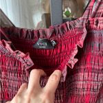 VICI  plaid maxi dress tiered Sway With Me Tiered Midi lace bows holidays ruffle Photo 2