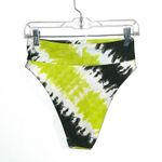 Aerie Green & White Women’s  Tye Dye High-waisted Bikini Bottoms Size: M Photo 1