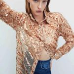 ZARA NWT-  Sequin Shirt dress Photo 3