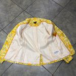 J.Crew Womens Helena Linen Blazer Orange Limone Print Floral Jacket 2 Retro Boho Photo 8