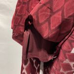 Band Of The Free New Lace Up V-Neck Diamond Midi Dress Lila Merlot Size Small Photo 6