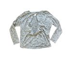 Lululemon Get Set L/S Top Womens M Tiger Space Dye Black & White Open Back Photo 3