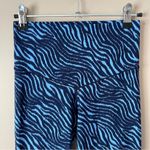 Aerie OFFLINE BY | Blue High Waisted Zebra Print Leggings Sz M Photo 2
