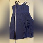 Metyou Women's Sleeveless Spaghetti Strap Dress V Neck Casual Loose Mini Dress L Blue Size L Photo 12