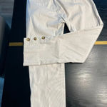 Charter Club Classic Fit Pants Cream w/White Pinstripe Size 6 Photo 8