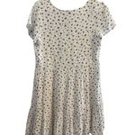 American Eagle  White Mini Dress Dainty Blue Floral Size Medium Photo 1