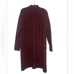 Revolve SNDYS. Jet Cable Knit longline Cardigan Mulberry size M Photo 6