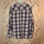 J.Crew  100% Cotton Long Sleeve Quarter Button‎ Down Plaid Women's Shirt Medium Photo 3