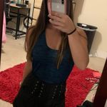 She & Sky  Pinstripe Lace Up High Waisted Shorts Photo 0