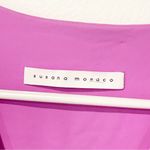 Susana Monaco  Size Medium Pink Low V Neck Ruffle Bodysuit in Bubble Photo 2