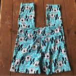 LuLaRoe Disney MINNIE Mouse Face AQUA BLUE Polka Dots Leggings Photo 3
