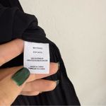 Derek Lam 10 CROSBY Helena Pleated Chiffon Blouse in Black Photo 8