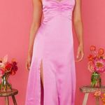 Show Me Your Mumu Mina Midi Dress Purple Pink Luxe Satin M NWT Photo 1