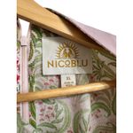 NICBLU Women's Capri Short Tunic Dress Delicate Ferns Cotton Spandex pink XL Photo 4