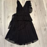 Joie NWOT  Johnesha Wrap Effect Tiered Pleated Dress Midi black polka dot ruffle Photo 5