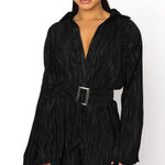 White Fox Boutique  More About Me Long Sleeve Mini Dress Black Photo 0