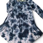 Anthropologie  Saturday Sunday Dress -Boho Chic Tie-Dye Blues/White - Size S Photo 0