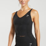 Gymshark  Vital Seamless 2.0 Midi Tank Black Women's Size Medium Photo 0