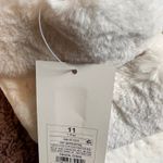 Stars Above Plush Slippers Fuzzy Slide Open Toe Comfy Cozy Cream Size 11 Photo 4