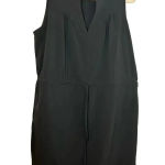 Eddie Bauer  Drawstring Athletic Dress Size Large Black Tennis Athleisure Active Photo 0