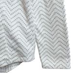 Made for life Polka Dot Zigzag Chevron Zip Up Pullover Small Sweater Photo 3
