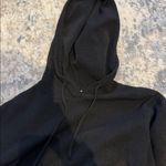 Six/fifty cropped smiley face black sweater Size M Photo 2