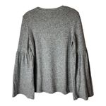 ZARA  Trafaluc Sweater Women Small Gray Knit Crew Neck Long Bell Sleeve Pullover‎ Photo 2