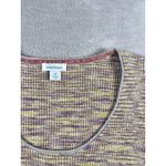 Sundance M Yellow & Purple Heathered Short Sleeve Knit Top Blouse Boho Colorful Photo 1