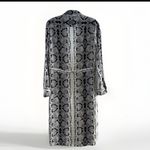 THE SHIRT Rochelle Behrens $195 Snake Python Print‎ Shirt Dress Size XSmall Black Photo 10