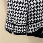 White House | Black Market Women’s Houndstooth Black White 7/8 Sleeve Blazer Photo 5