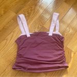 Free People  2 Tone Cropped Tank in Wild Ginger Combo Cotton Sz Medium Photo 5