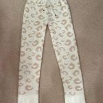 Anthropologie Pink And White Cheetah Super Comfy PJ Pants Photo 0