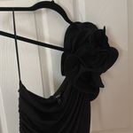 EXPRESS Black One-Shoulder Dress body contour sz small Photo 3