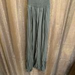 Young Fabulous and Broke Young, Fabulous & Broke Olive Green Smocked Faux Wrap Maxi Dress Small Photo 7
