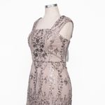 Alex Evenings  -  Sequined Embroidered Square-Neck Gown Photo 9