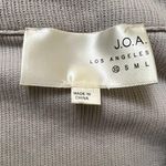 J.O.A. . Sweater Cold Shoulder Lace-up Bell Sleeves in Light Gray XS Photo 4