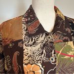 Casual Studios Patchwork Funky Boho Jacket Size Small Black Photo 4