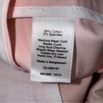Talbots Heritage Crop Pants Sz 16P Light Pink Side Zip Cotton Stretch Flat Front Photo 3