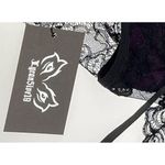 Lycan5ive19 Lingerie Purple with Black Lace Erotic Nighty Plus Size For Women Si Photo 2