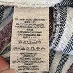 Free People  Striped Linen Cotton Blend Cropped Pant Size 0 Photo 8