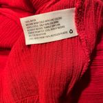 Knox Rose  Red Tiered Double Gauze Maxi Dress w/ Back Knot Detail Photo 3