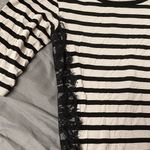 Design History  Black and Cream Striped Blouse Photo 2