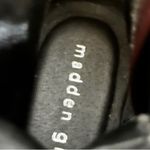 Madden Girl Womens Combat Boots Faux Leather burgundy Lace Up Zip Size 6M Photo 6