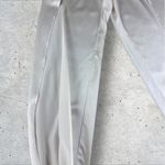 Michelle Mason  Silk Charmeuse‎ Tapered Banded Open Side Slit Trousers Sz 0 Photo 1
