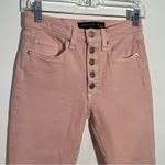 Veronica Beard New Millennial Pink Debbie Skinny Cropped Fray Hem Jeans Size 24 Photo 7