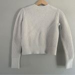 Banana Republic Factory Classic White Cream Crewneck Cropped Sweater Neutral Photo 3